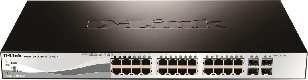 D-Link DGS-1210-28P/E Smart Switch - 24 PoE - Zwart - afbeelding 3 van 6