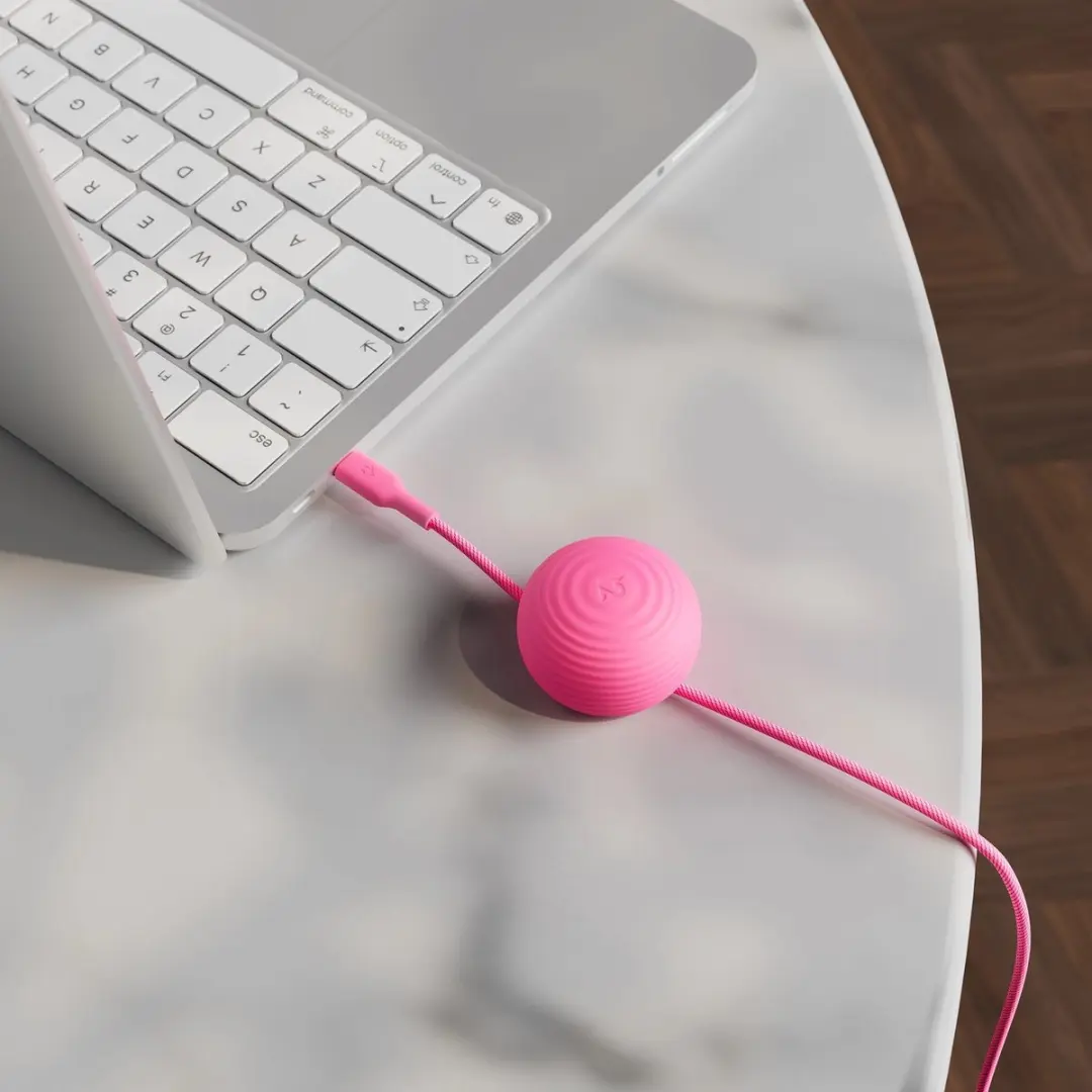 Twelve South CableStay TS-2647 USB-C Kabel 60W - Fuchsia - afbeelding 3 van 6