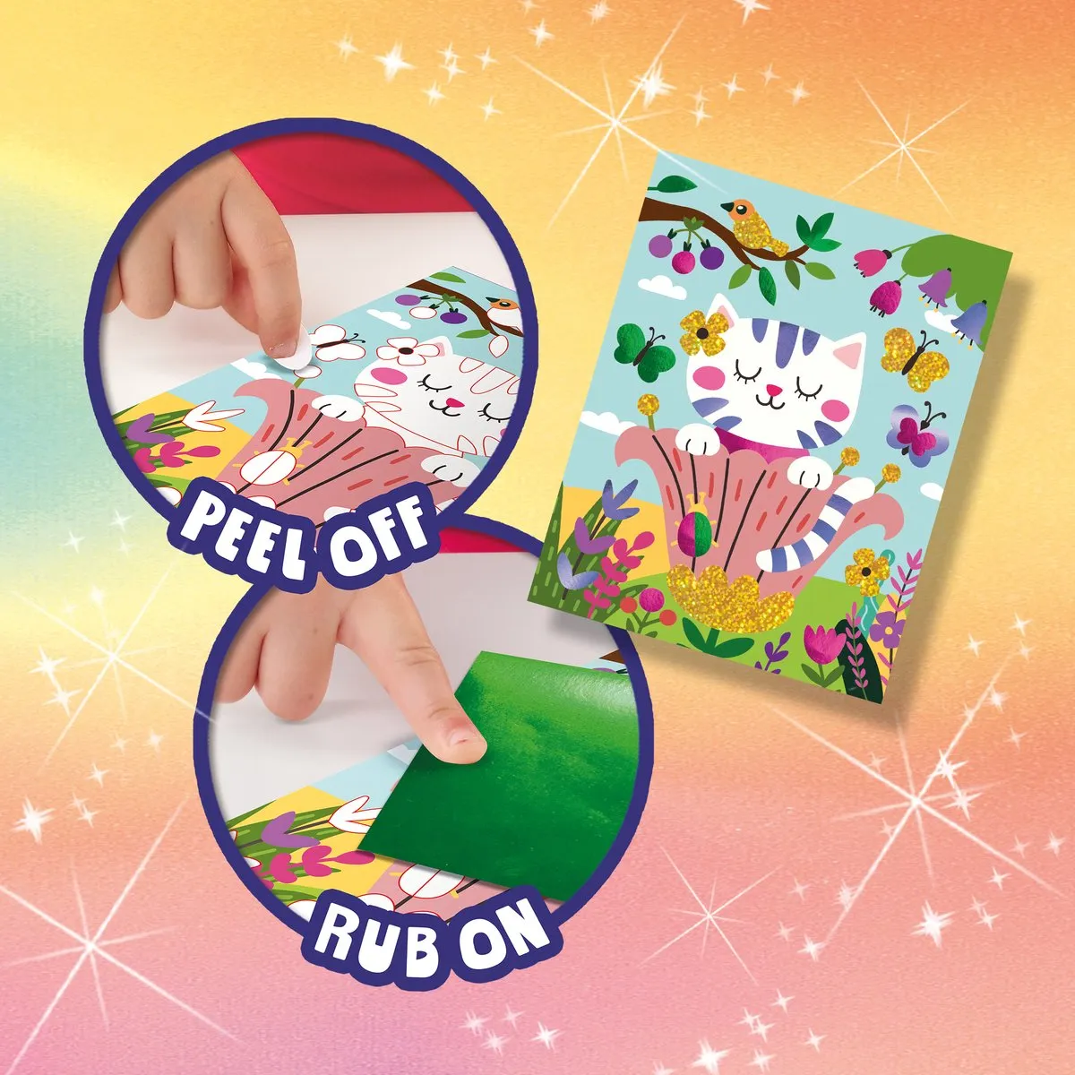 SES Creative Foil Art Wonderen van het Bos - 4 Metallic Folies & 6 Kaarten