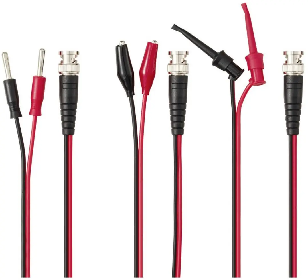Voltcraft 108536 BNC-meetsnoerenset 0.80m - Zwart/Rood - afbeelding 4 van 6
