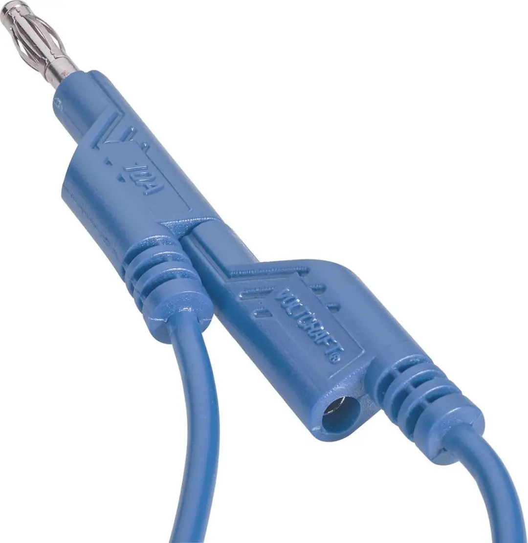 Voltcraft MS5/BL Meetsnoer Banaanstekker 4mm - 5m - Blauw - afbeelding 2 van 4