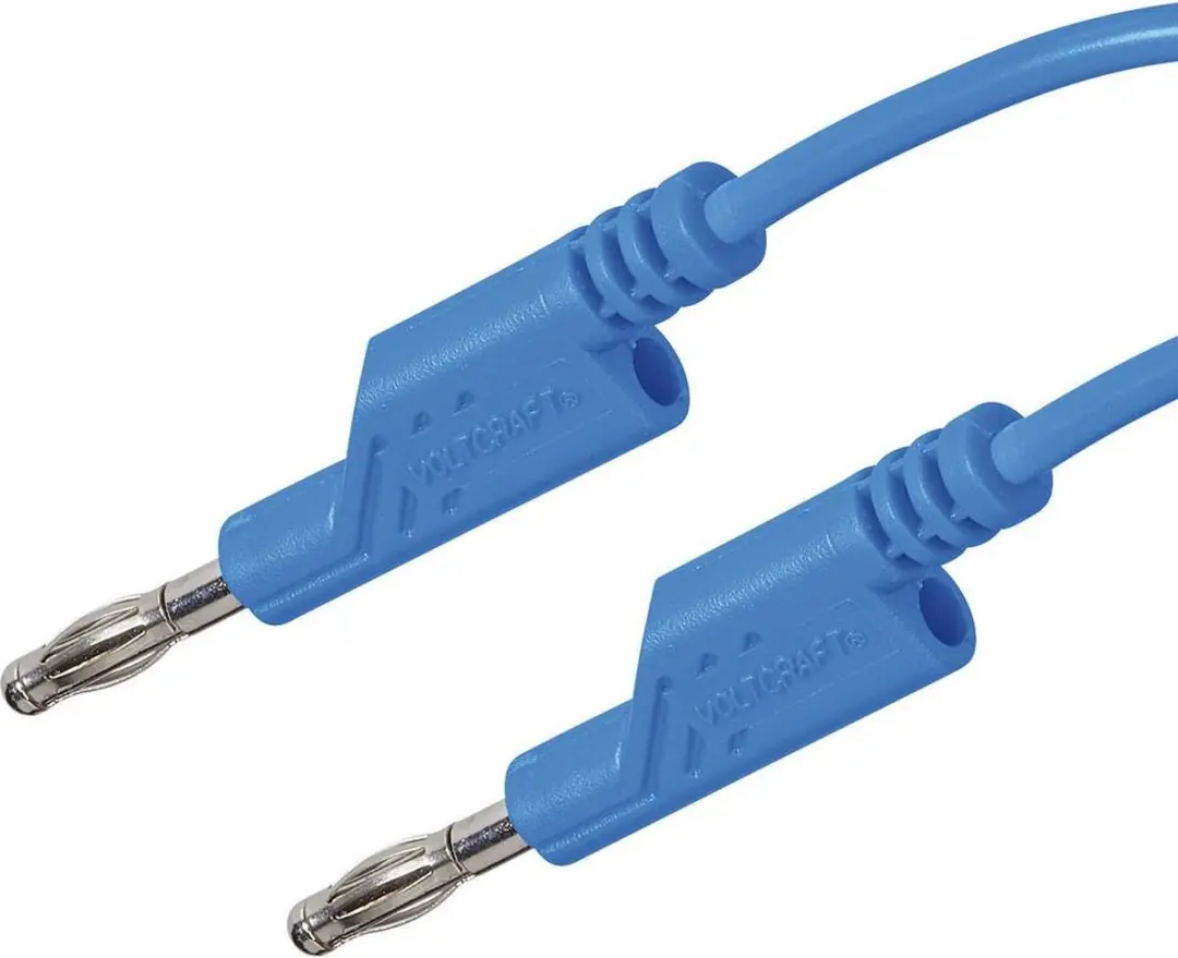Voltcraft MS5/BL Meetsnoer Banaanstekker 4mm - 5m - Blauw - afbeelding 3 van 4
