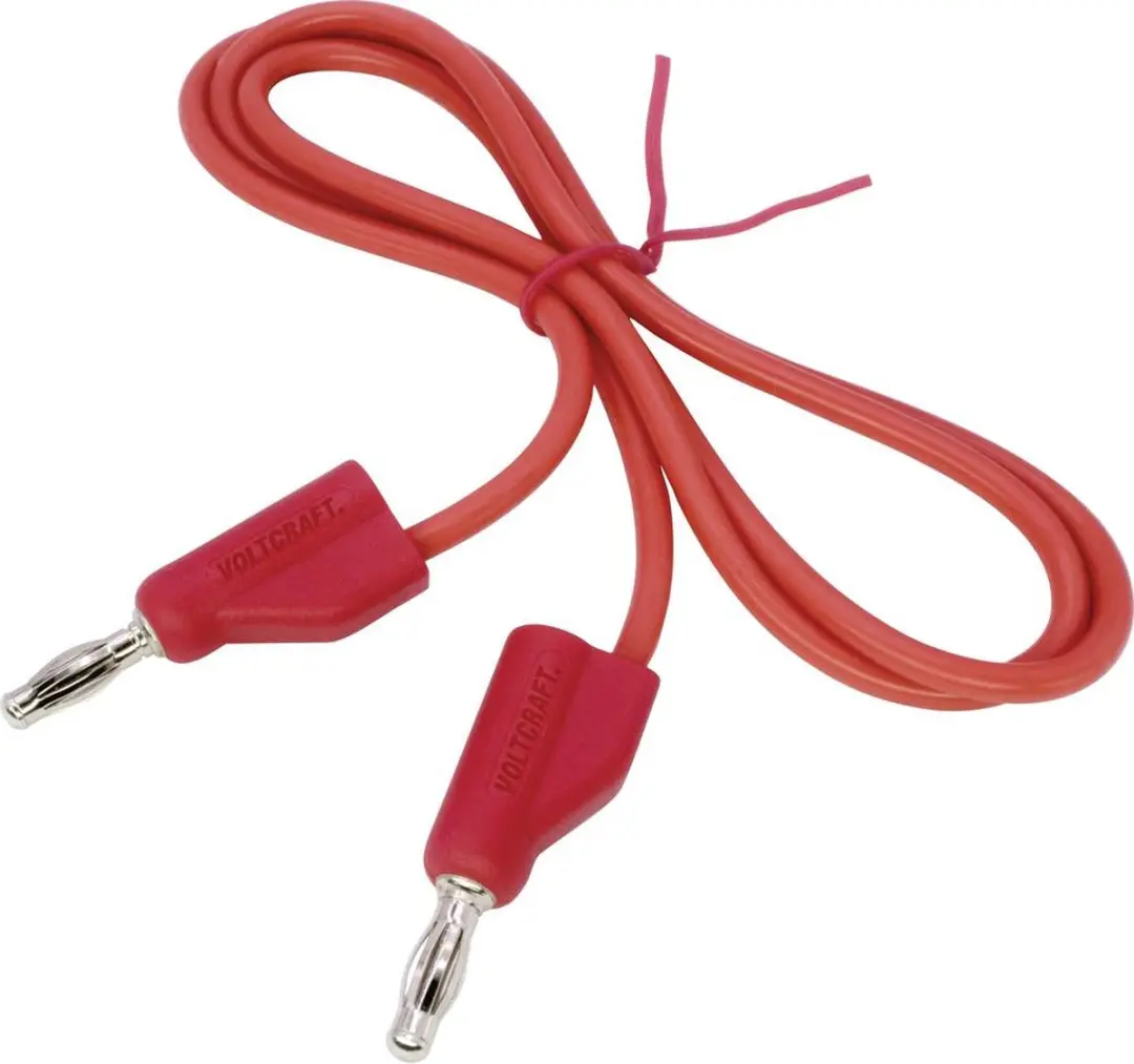 Voltcraft MSB-300 Meetsnoer Banaanstekker 4 mm 0.75 m Rood - afbeelding 2 van 5