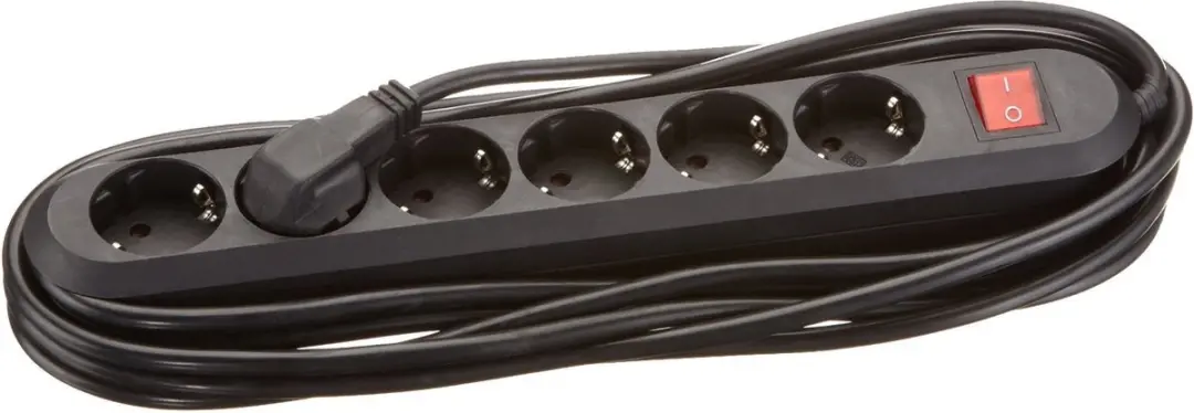 Bachmann Smart Stekkerdoos 6x Geaard 5m - Zwart - afbeelding 3 van 4