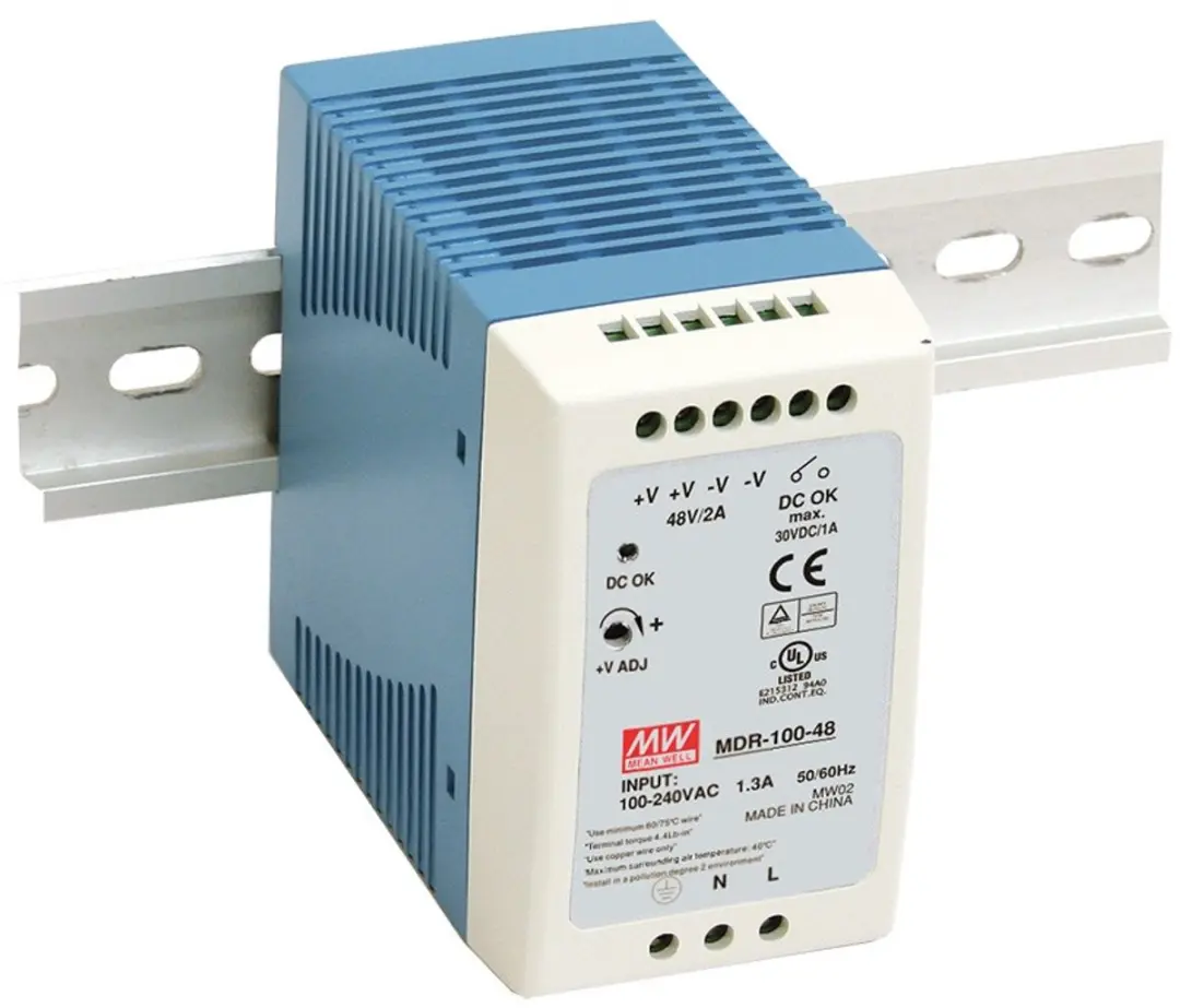 Mean Well MDR-100-24 DIN-rail netvoeding 24 V/DC 4 A 96 W Aantal uitgangen: 1 x