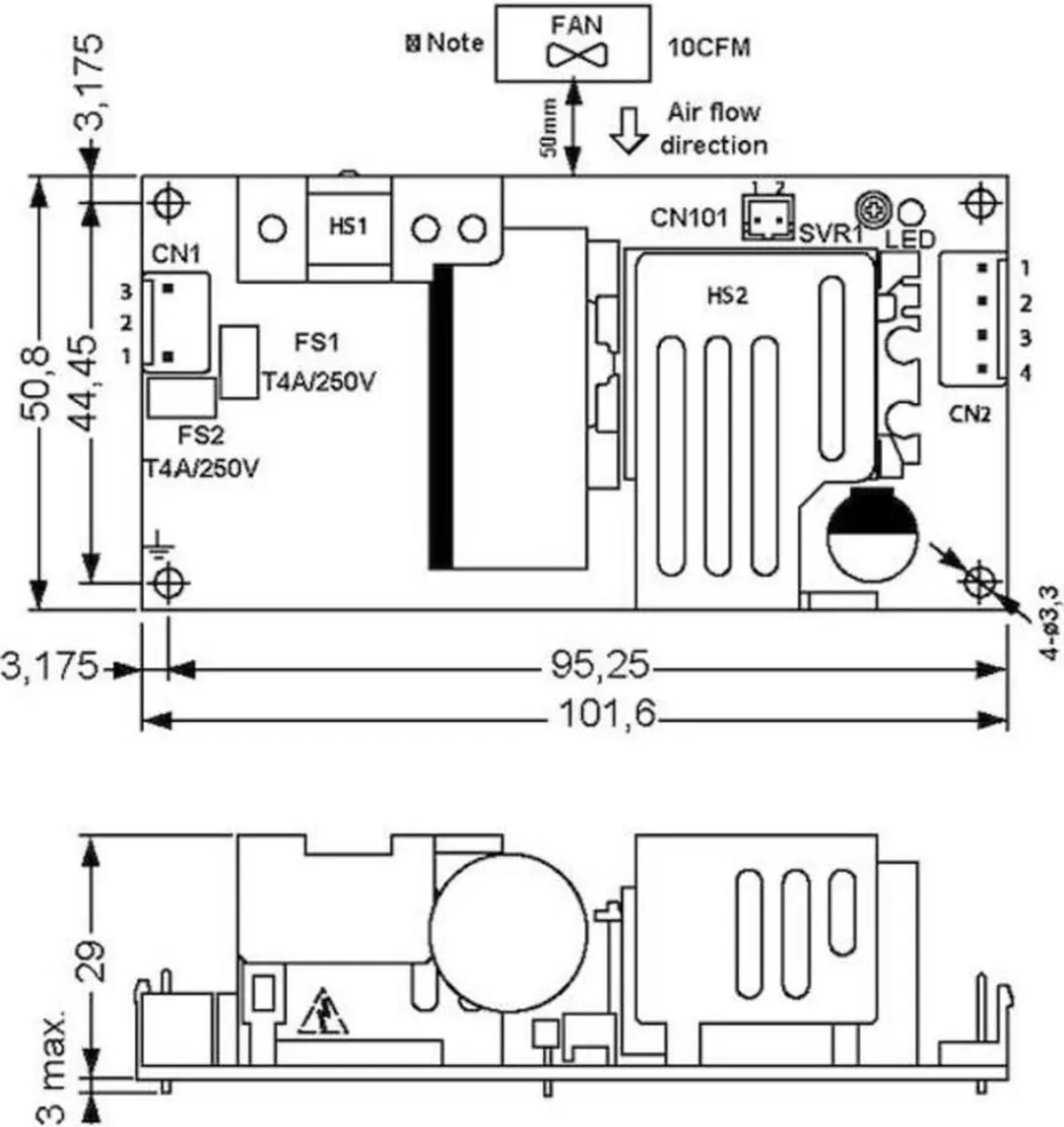 Mean Well EPS-120-24 Schakelnetvoeding 25.2V 5A 120W - afbeelding 2 van 3