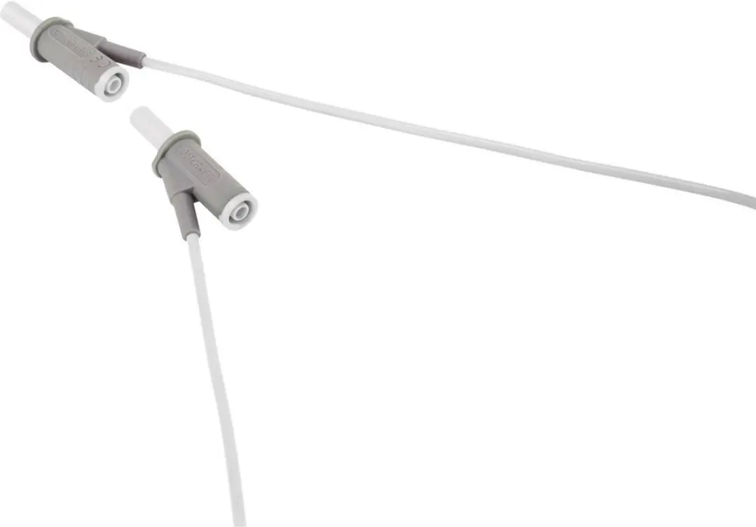 Voltcraft VC-8063485 Veiligheidsmeetsnoer - 0.50m - Wit - afbeelding 3 van 5