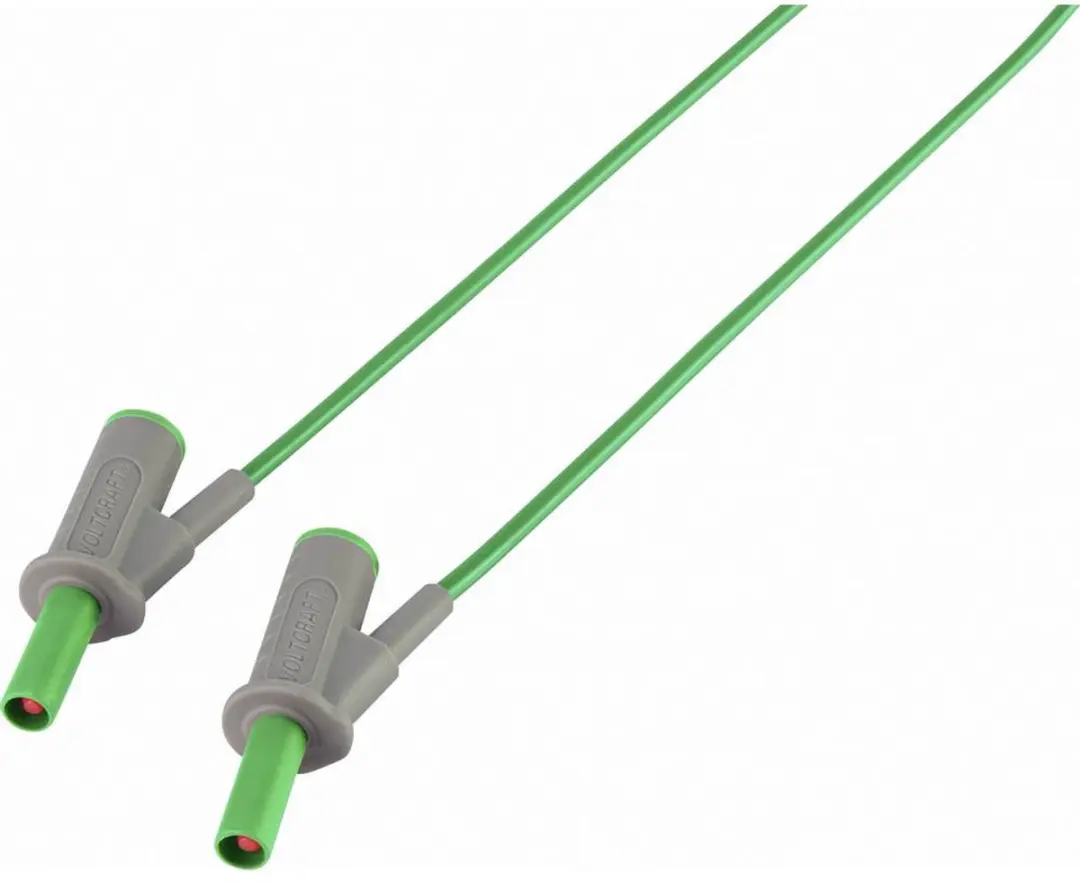 Voltcraft VC-8063510 Veiligheidsmeetsnoer 4mm - 1m - Groen - afbeelding 4 van 5