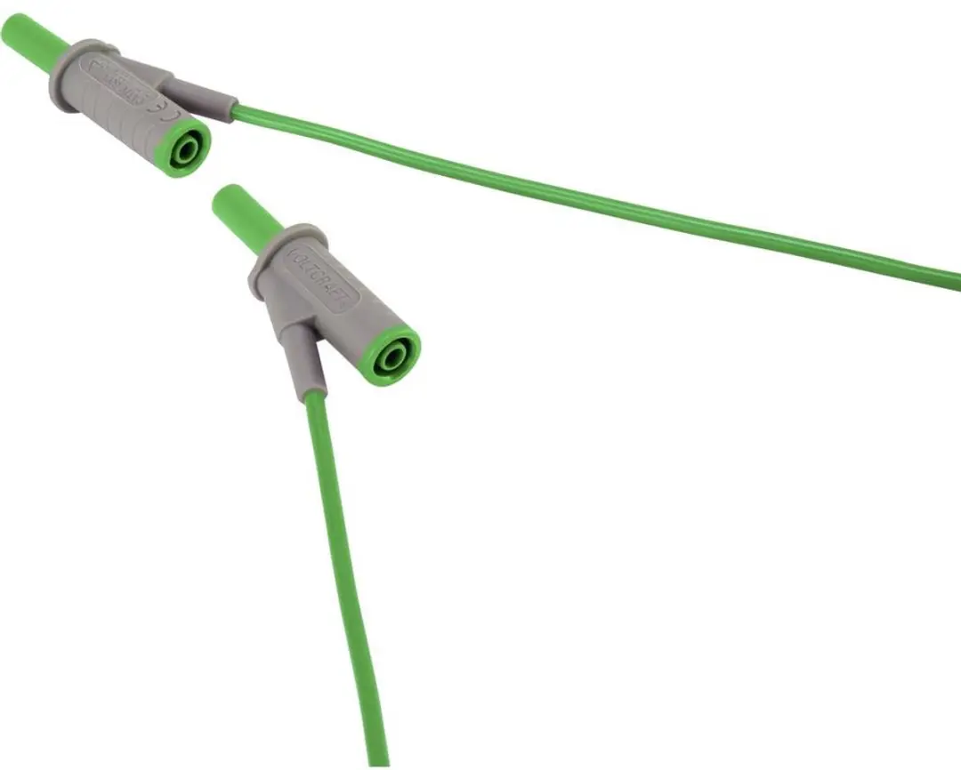 Voltcraft VC-8063510 Veiligheidsmeetsnoer 4mm - 1m - Groen - afbeelding 2 van 5