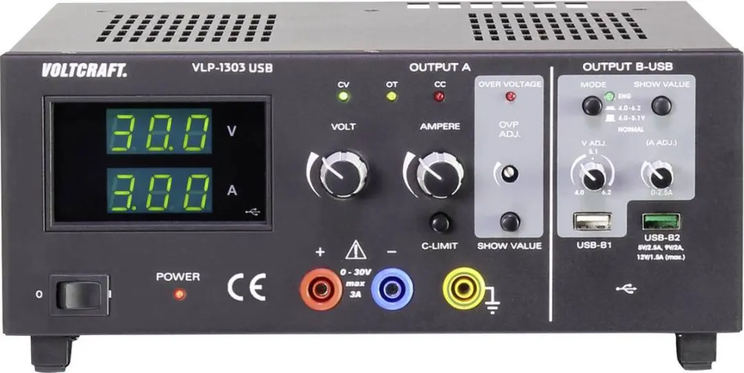 Voltcraft VLP-1303 USB Labvoeding