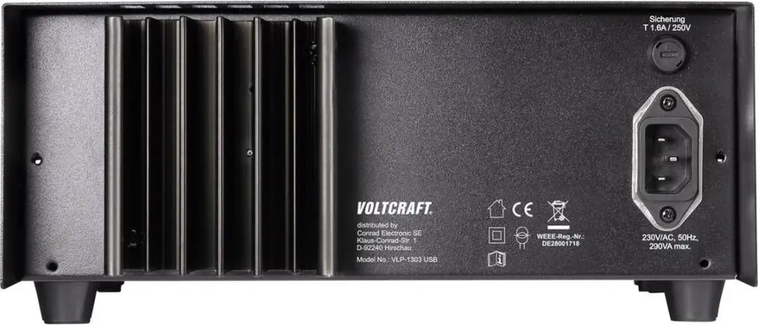 Voltcraft VLP-1303 USB Labvoeding - 0-30V 3A - 123W - afbeelding 3 van 6