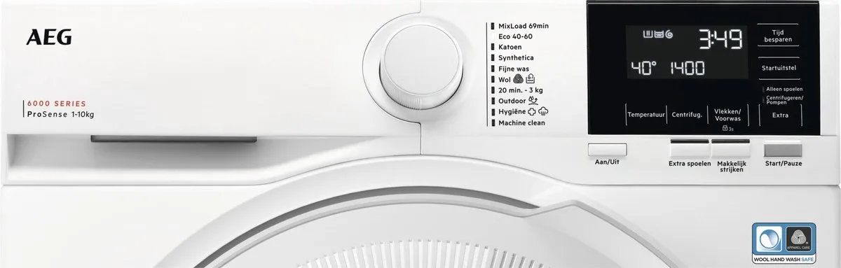 AEG 6000 Serie LR63142 Wasmachine - 10 kg Wit
