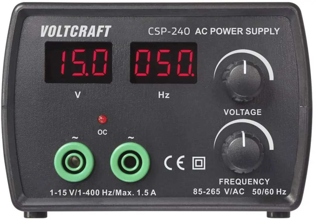 Voltcraft CSP-240 Labvoeding 1-15V 1.5A - VC-17192765 - afbeelding 3 van 4