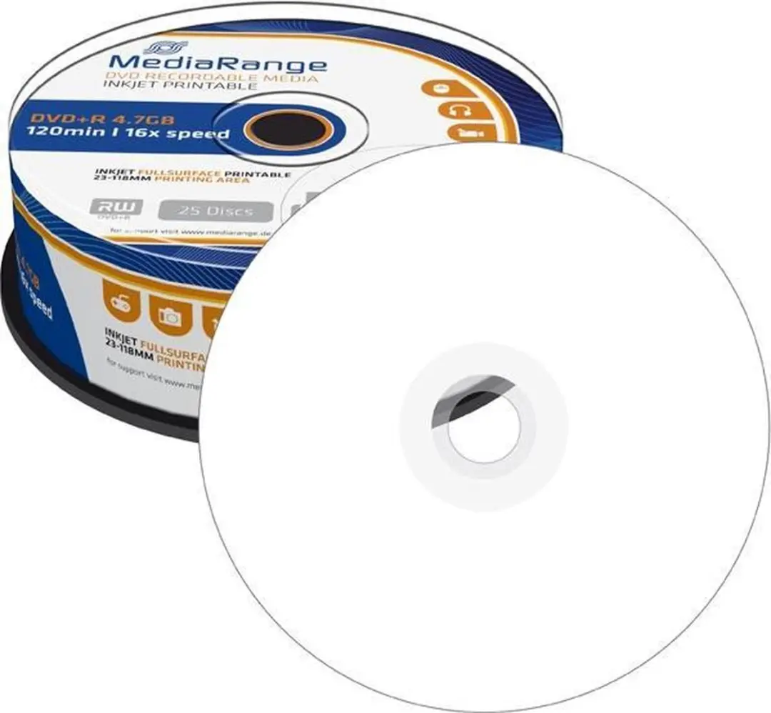 MediaRange MR408 DVD+R 4,7GB - 25 stuks - afbeelding 3 van 3