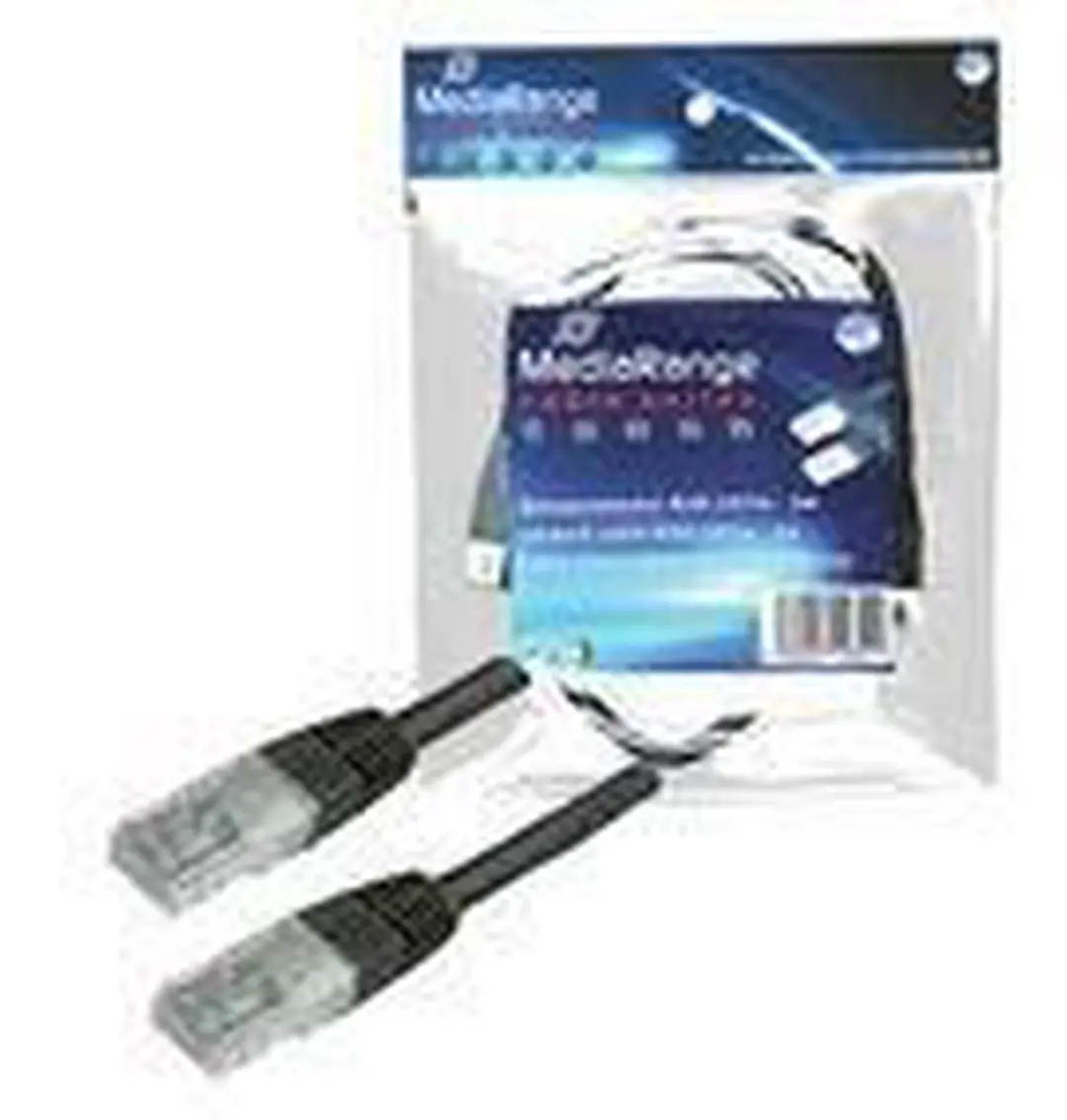 MediaRange MRCS104 Netwerkkabel CAT6 5m - Zwart - afbeelding 2 van 3