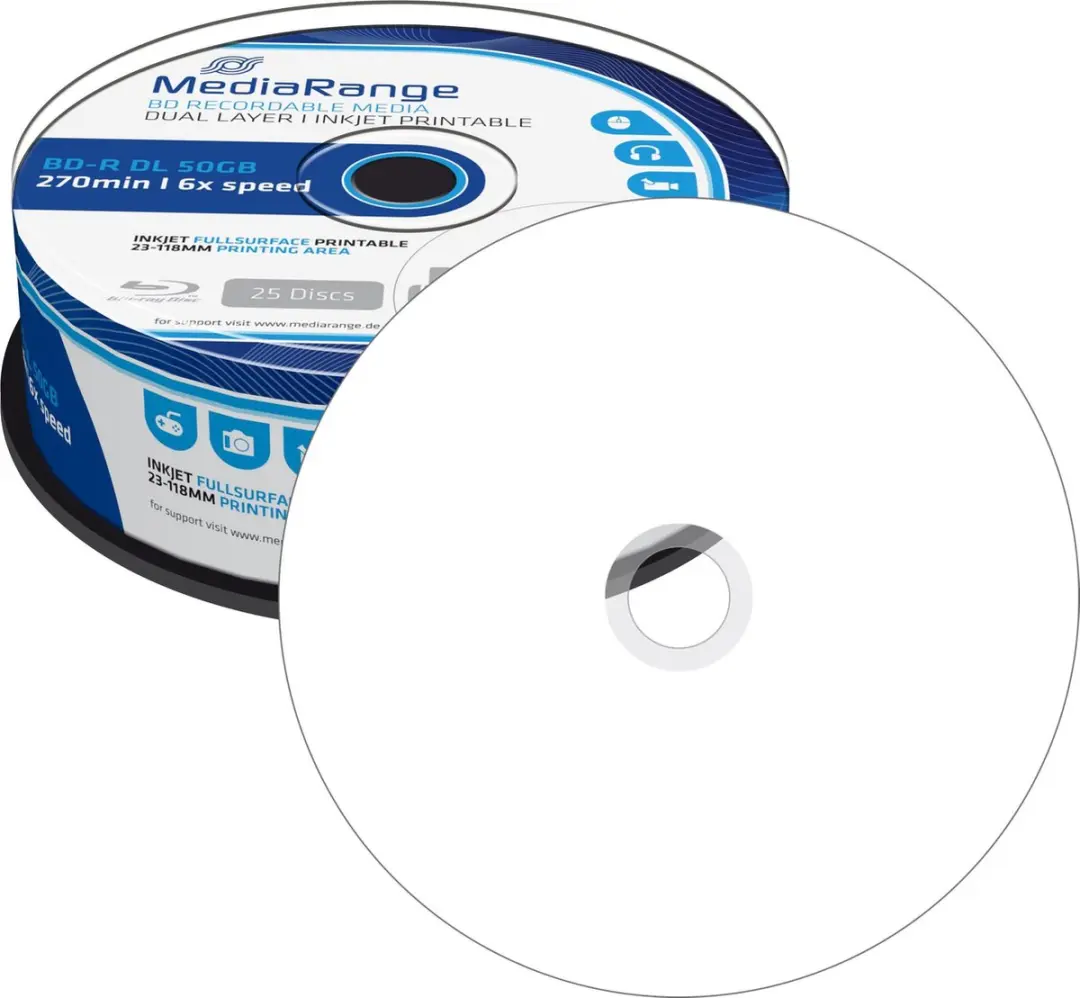 MediaRange MR510 BD-R DL Blu-ray Disc 50GB - 25x - afbeelding 5 van 6