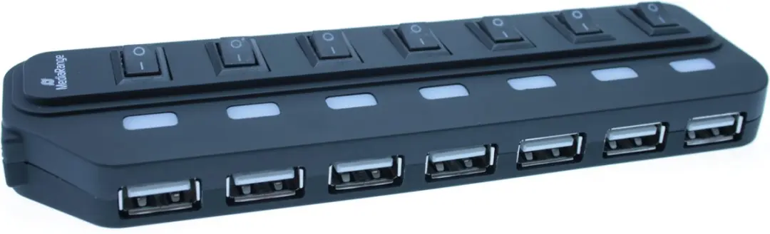 MediaRange MRCS504 USB-hub - 7-poorts USB 2.0 - afbeelding 2 van 6