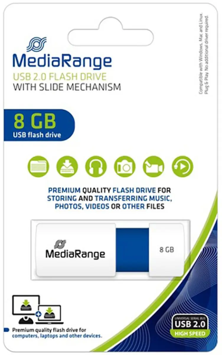 MediaRange MR971 USB-stick 8GB - afbeelding 6 van 6