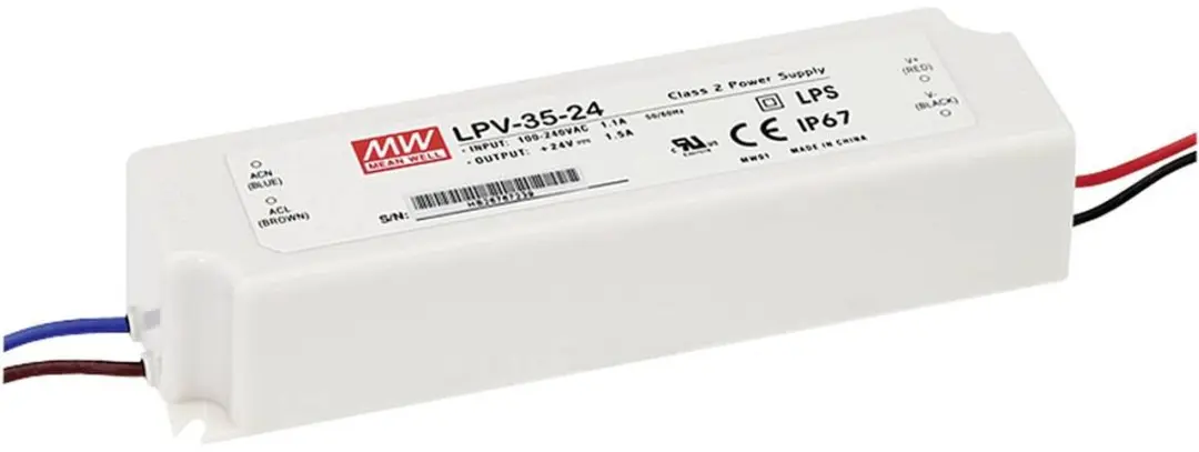 Mean Well LPV-35-12 Schakelende Voeding - 35W - 12V - afbeelding 3 van 3