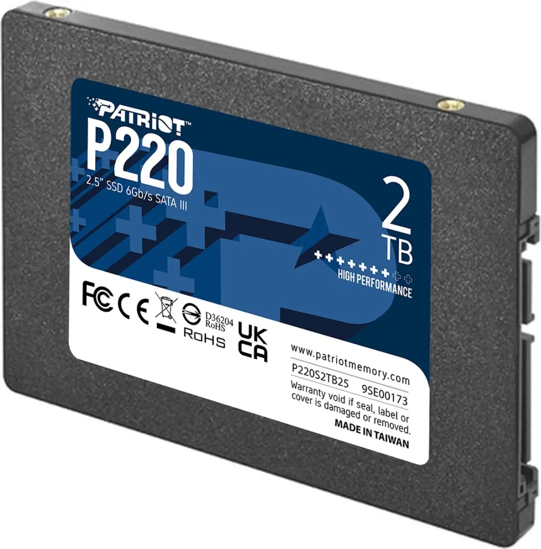 Patriot P220 2TB 2.5" SATA III SSD - afbeelding 3 van 4