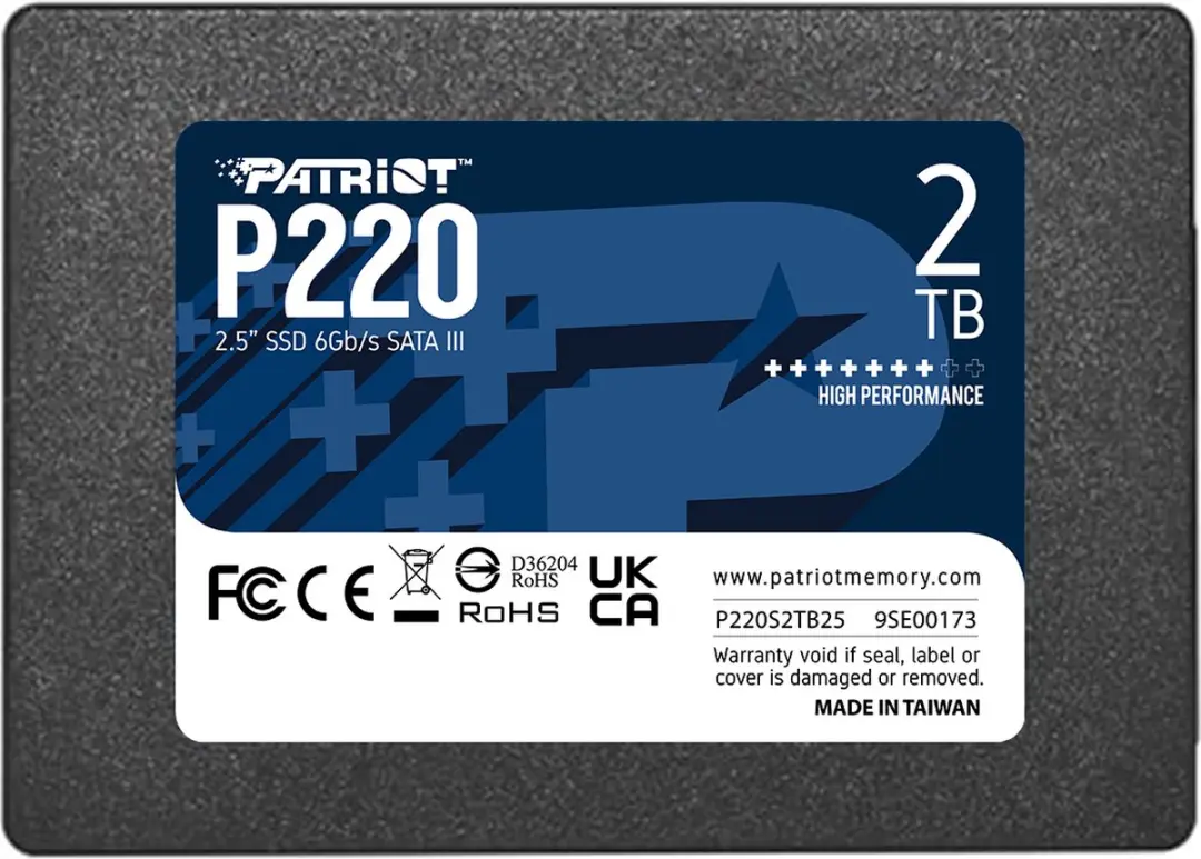 Patriot P220 2TB 2.5" SATA III SSD
