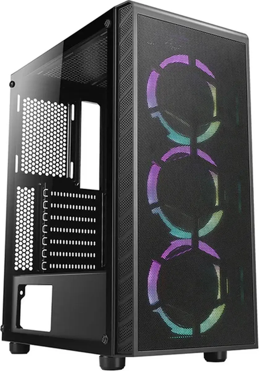AZZA Prime 360 RGB CSAZ-360 Gamingkast - Zwart - afbeelding 2 van 6