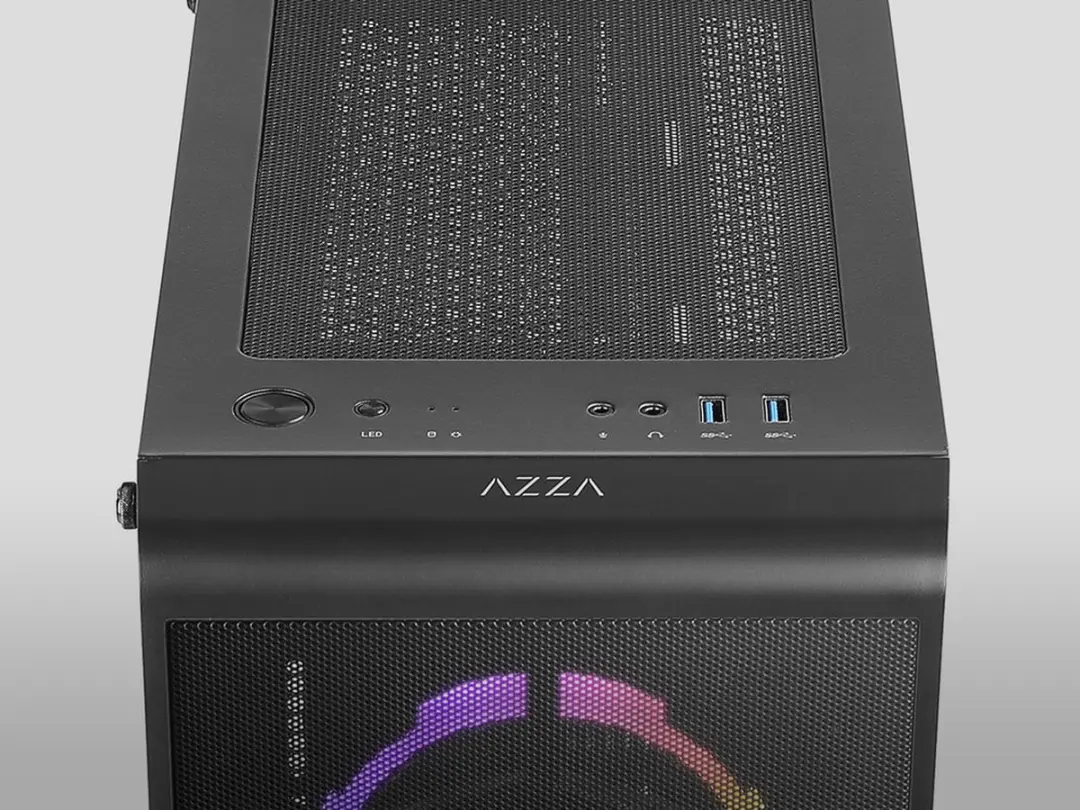 AZZA Prime 360 RGB CSAZ-360 Gamingkast - Zwart - afbeelding 6 van 6