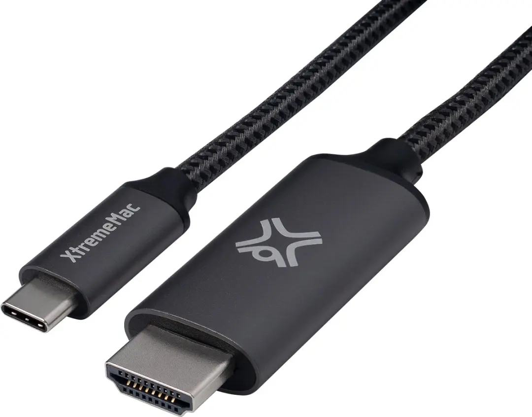 XtremeMac XWH-ACH2-13 USB-C naar HDMI Kabel 2m - Grijs - afbeelding 2 van 6