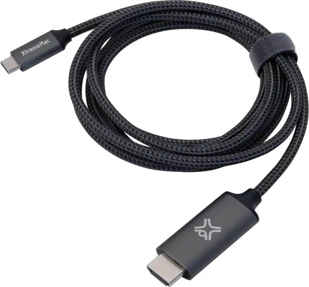 XtremeMac XWH-ACH2-13 USB-C naar HDMI Kabel 2m - Grijs - afbeelding 6 van 6