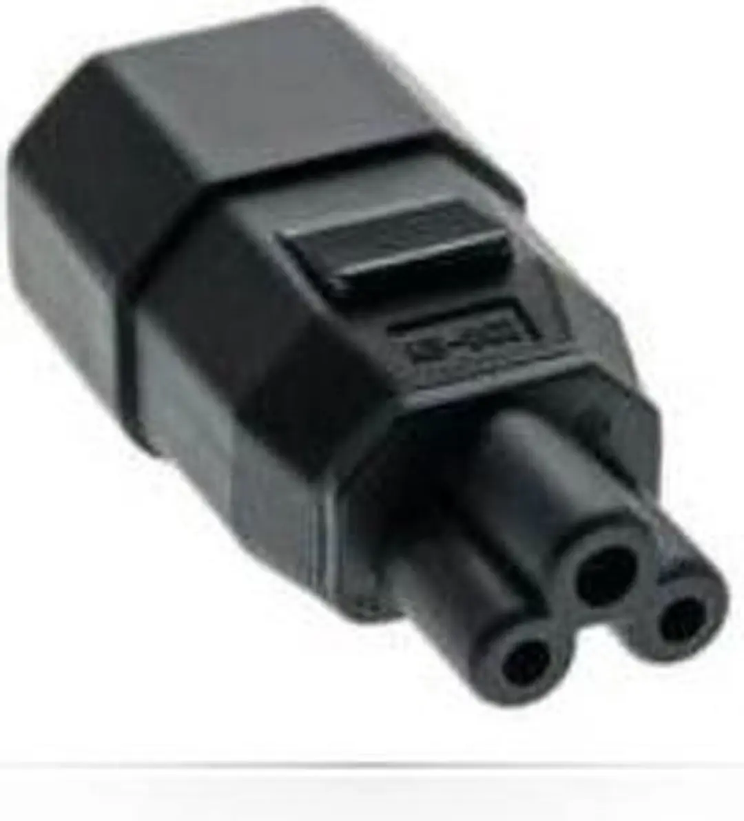 Microconnect Netadapter IEC C14 naar C5 - Zwart - afbeelding 3 van 3