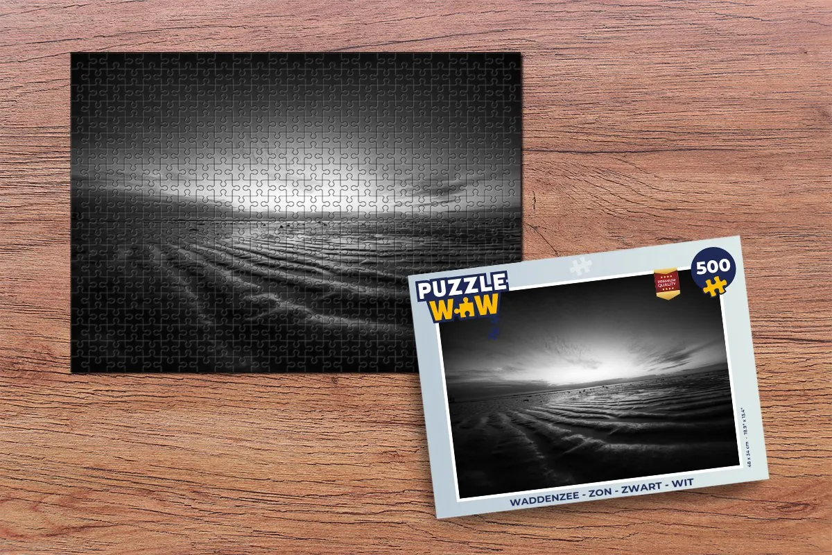 PuzzleWow Waddenzee Legpuzzel 500 Stuks - Multicolor