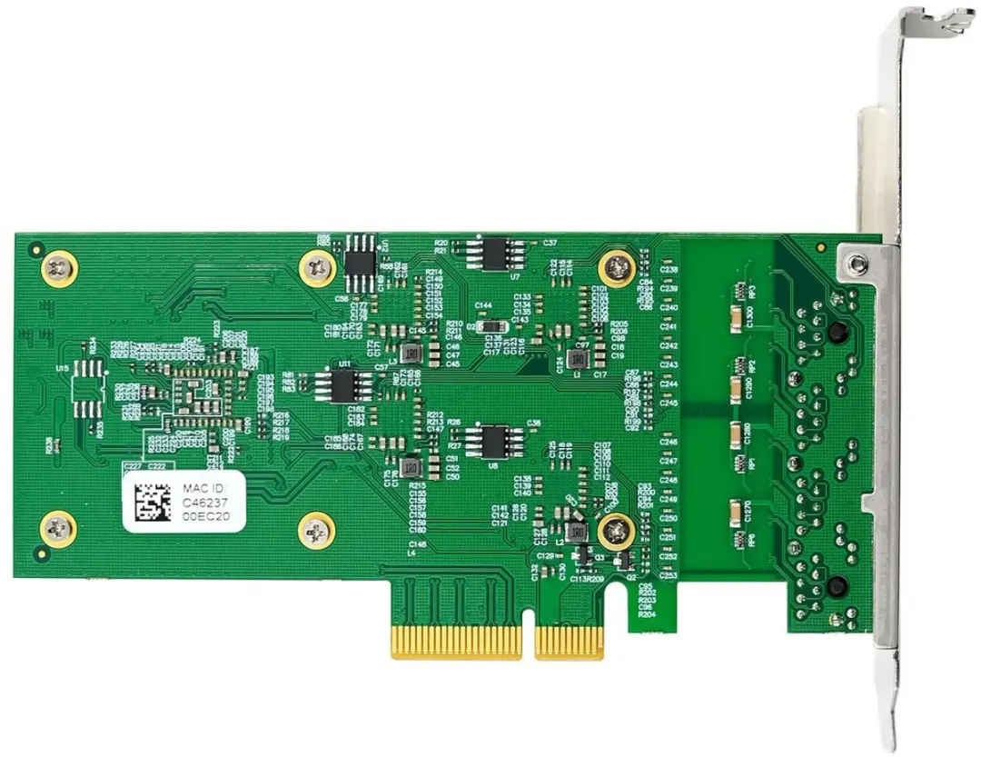 Microconnect MC-PCIEX4-I226-T4 netwerkkaart PCIe 2500 Mbit/s - Zwart - afbeelding 2 van 6