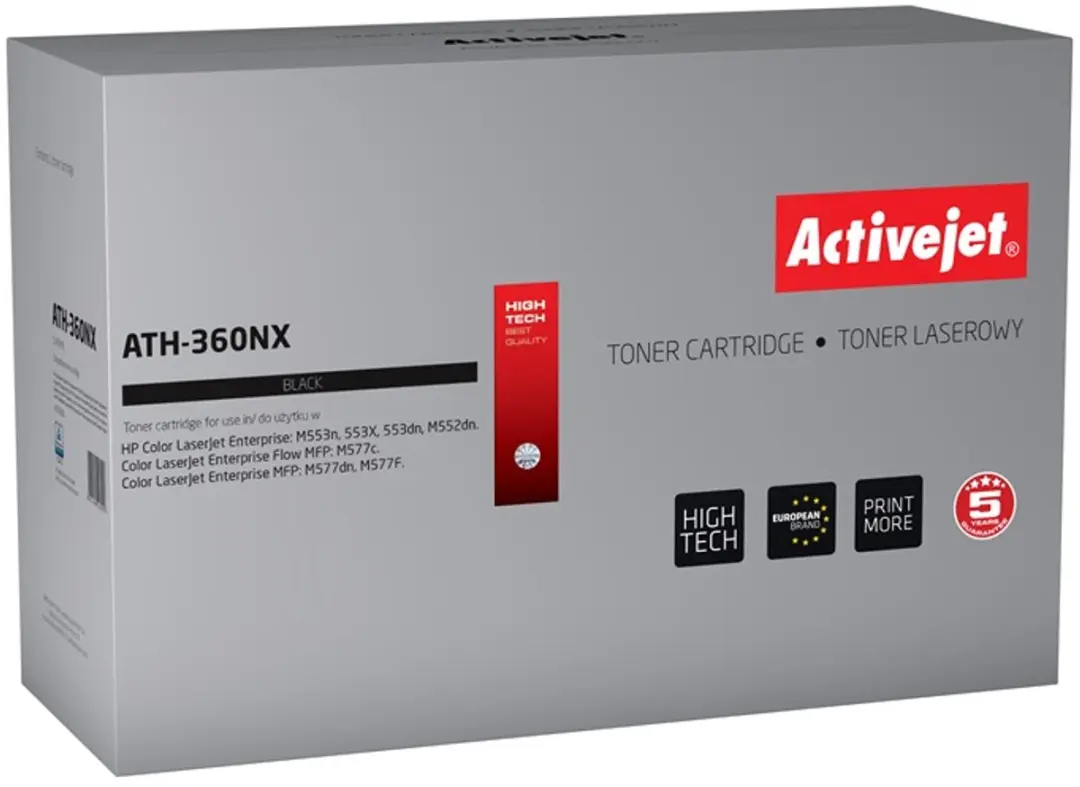ActiveJet ATH-360NX Toner - 12500 pagina's - Zwart - afbeelding 2 van 3