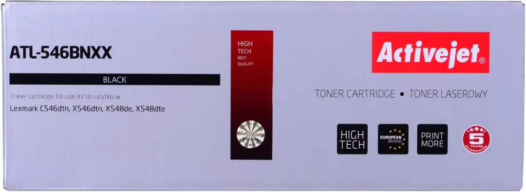 Activejet ATL-546BNXX Tonercartridge - Zwart - 8000 pagina's - afbeelding 2 van 3