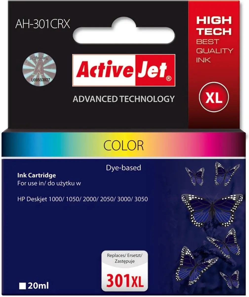 ActiveJet AH-301CRX Inktcartridge 21ml - Cyaan/Magenta/Geel - afbeelding 3 van 4