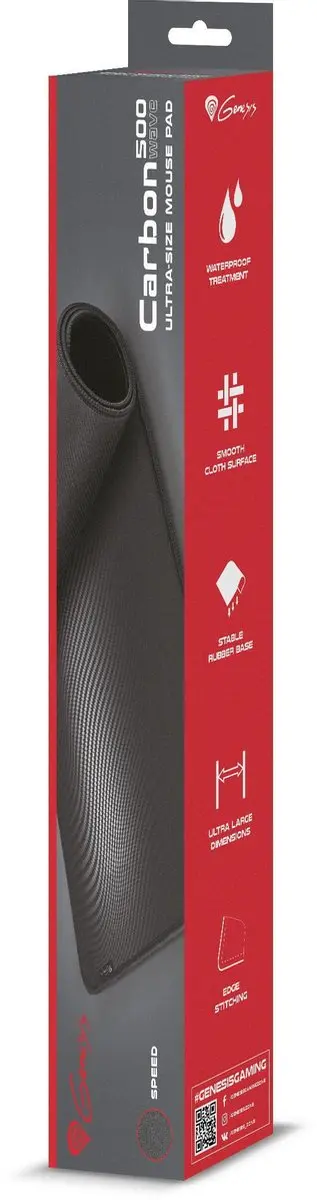 Genesis Carbon 500 Golf Muismat NPG-1706 - Zwart - afbeelding 3 van 6