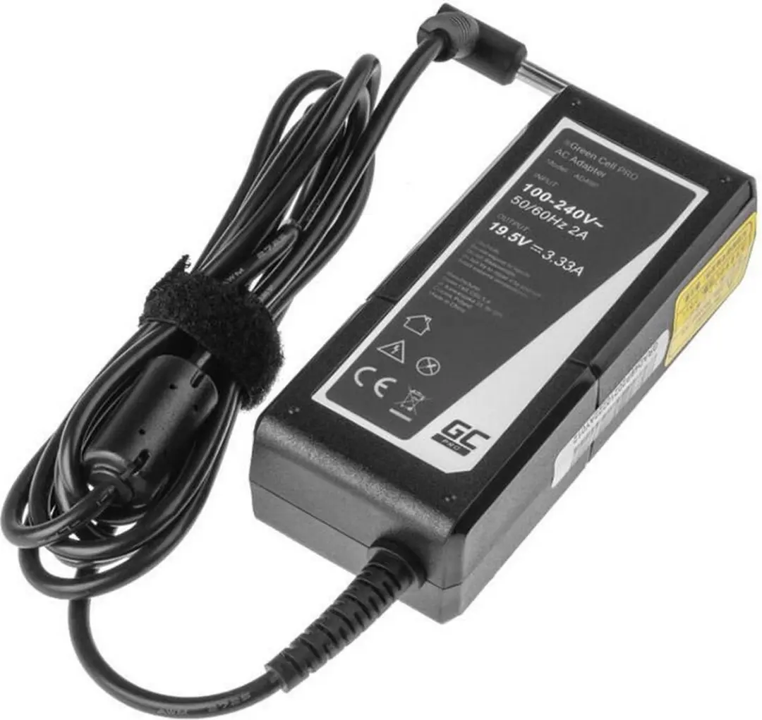 Green Cell AD49P Laptoplader 65W - Zwart - afbeelding 5 van 6