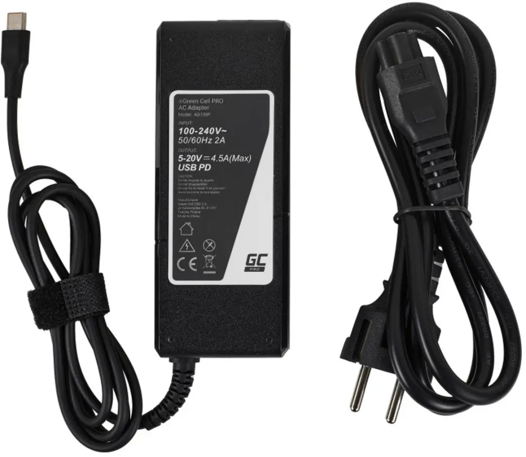 Green Cell AD139P Laptop Oplader 90W - Zwart - afbeelding 4 van 6