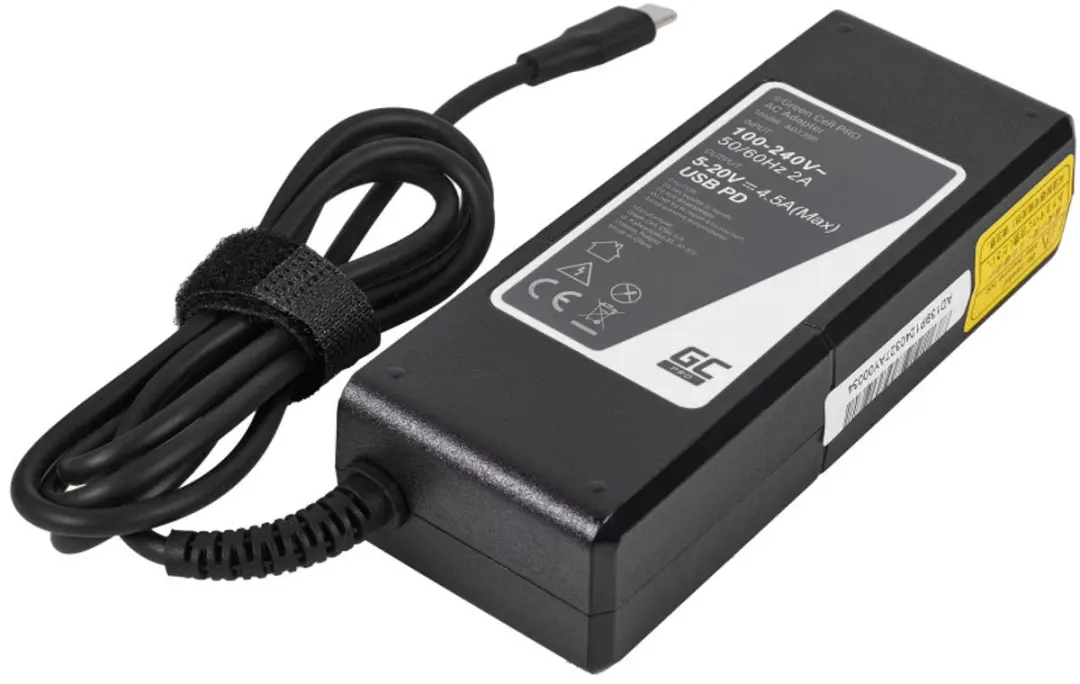 Green Cell AD139P Laptop Oplader 90W - Zwart - afbeelding 2 van 6