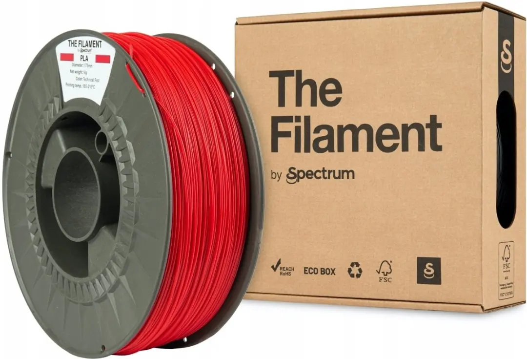 The Filament by Spectrum PLA technical Rood 1 kg Filament