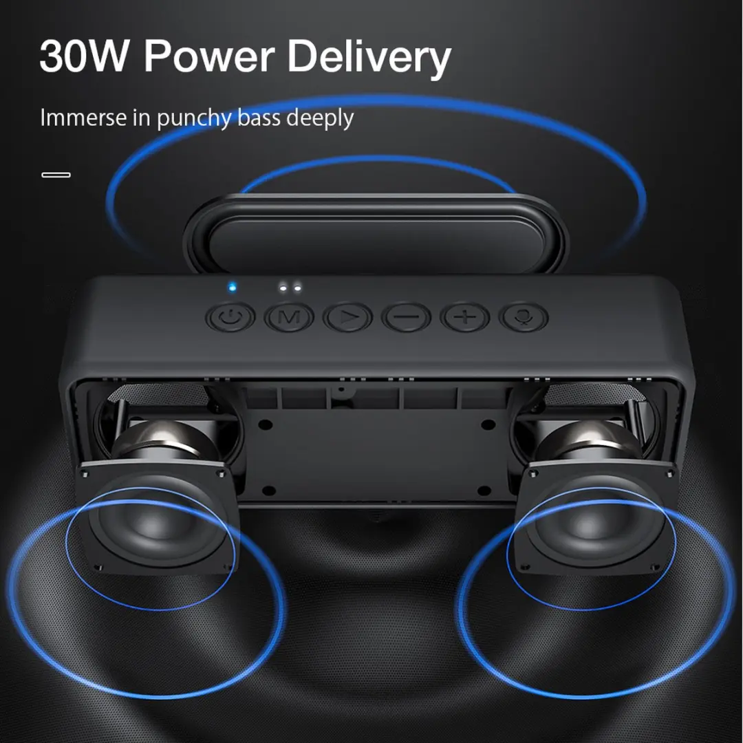 BlitzWolf BW-WA4 Bluetooth Luidspreker 30W - Zwart - afbeelding 2 van 6