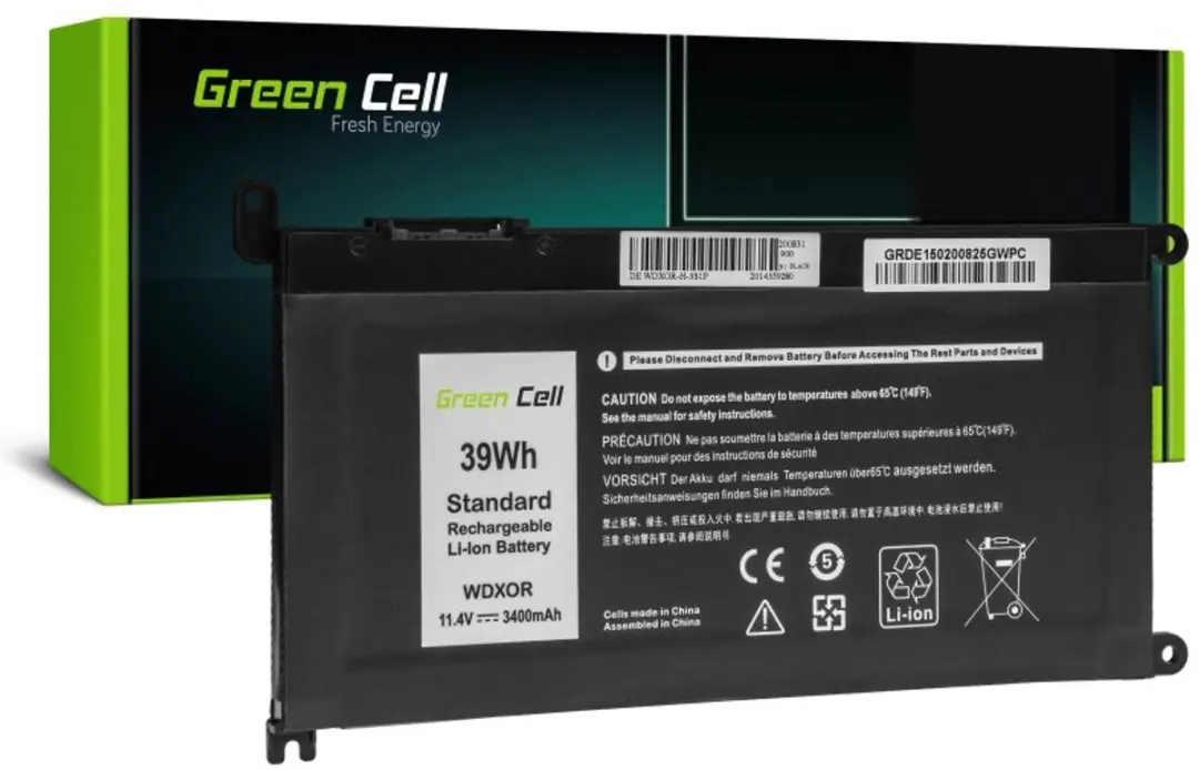 Green Cell DE150 Laptopbatterij - 3400mAh - 39Wh - afbeelding 5 van 5