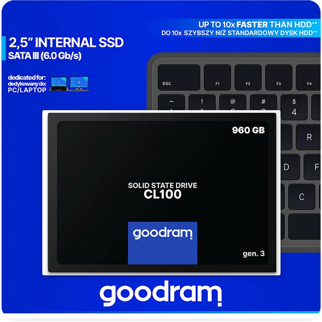 Goodram CL100 SSDPR-CL100-960-G3 SSD - afbeelding 2 van 6