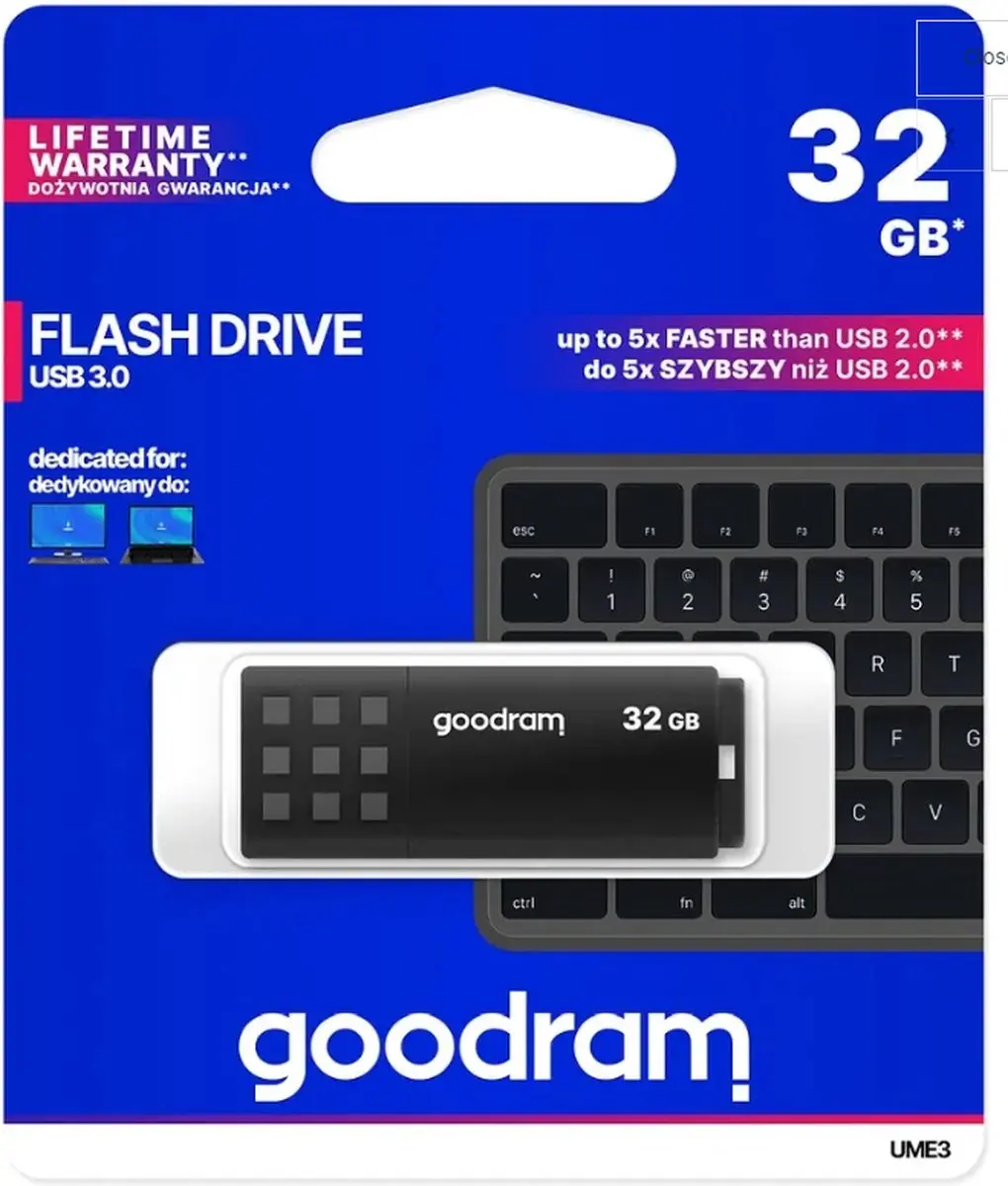 Goodram UME3 USB-stick 32GB - Zwart - afbeelding 6 van 6