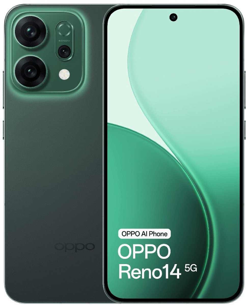 OPPO Reno14 5G 12GB/512GB Groen (Luminous Green) Dual SIM