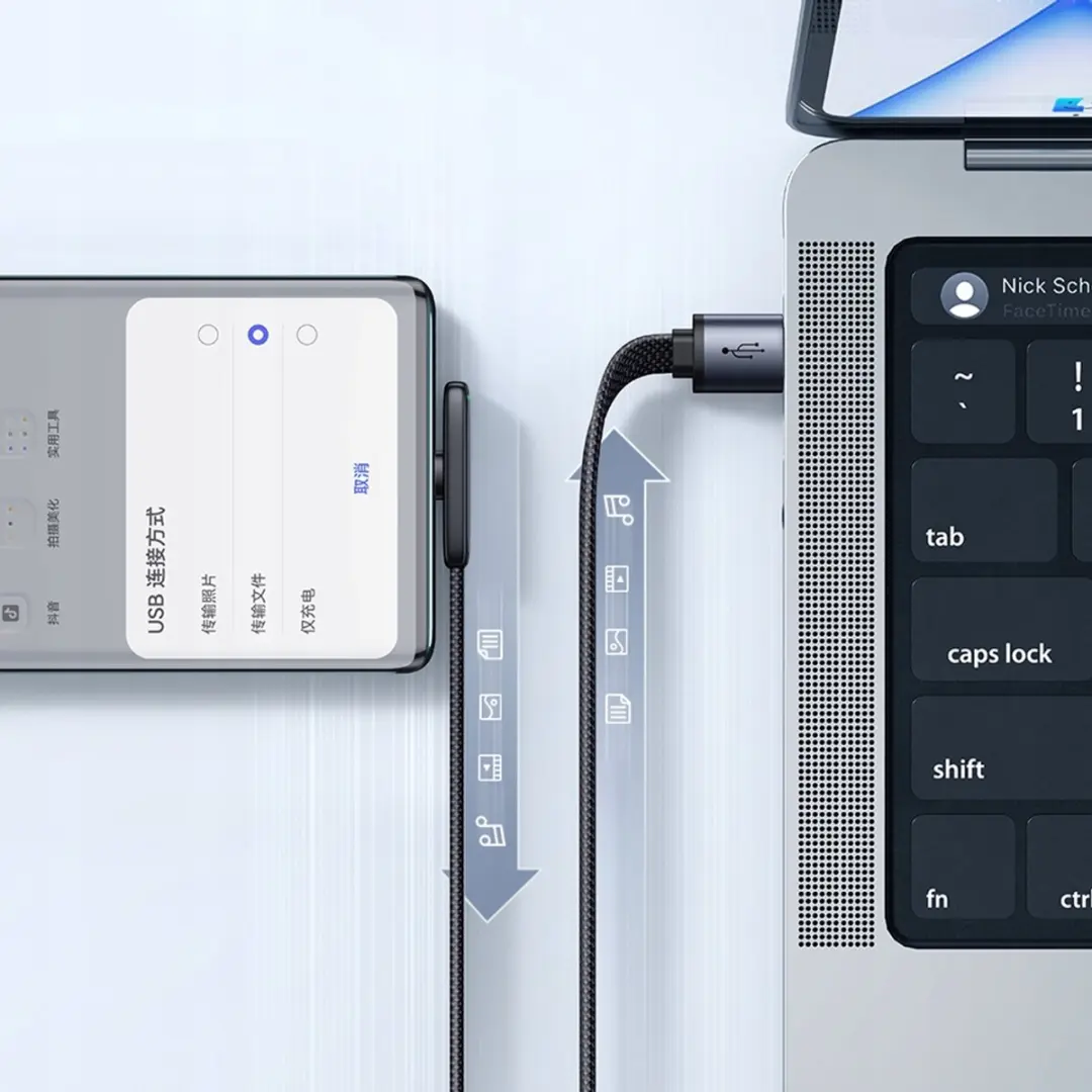 McDodo CA-3340 Hoek USB-C Kabel - 100W - Zwart - afbeelding 3 van 6