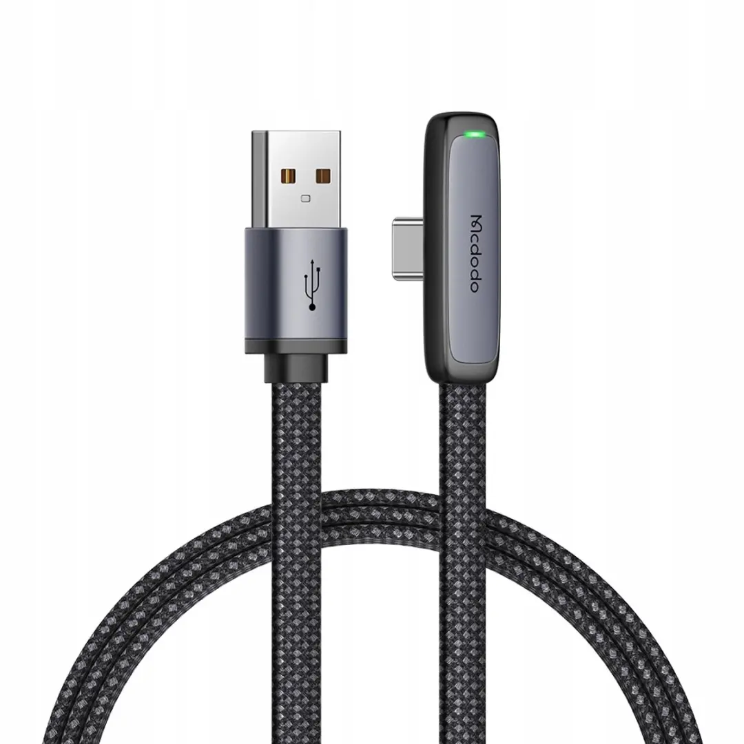 McDodo CA-3340 Hoek USB-C Kabel - 100W - Zwart - afbeelding 4 van 6