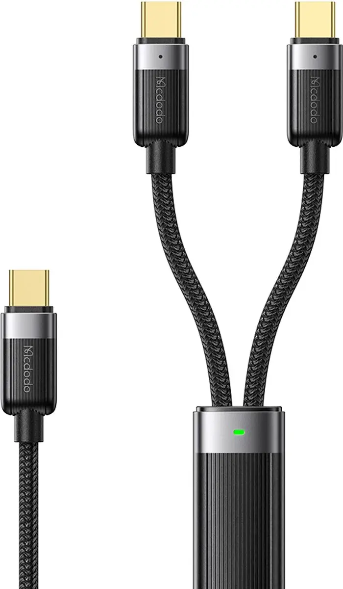 Luxe Magnetische USB C naar Dubbel USB C Kabel