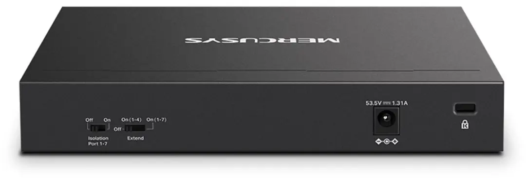 Mercusys MS108GP Netwerk-switch - 8 poorten, PoE - Zwart - afbeelding 5 van 6