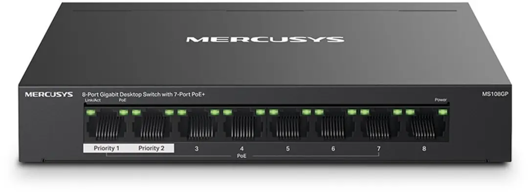 Mercusys MS108GP Netwerk-switch